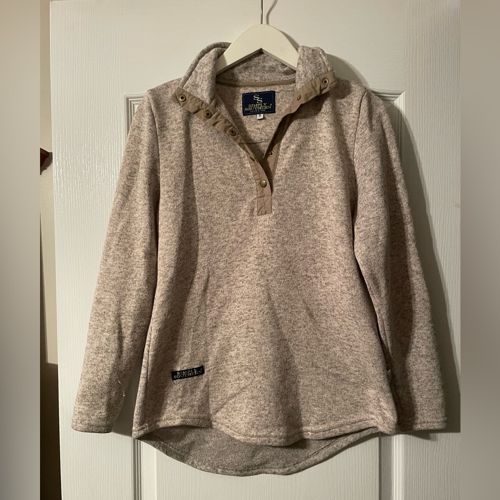 Simply Southern Cream Sweater - Picture 2 of 5